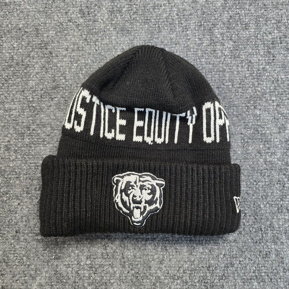 New Era Chicago Bears Team Issue Cassius Marsh #59 Adult OS Lines Beanie